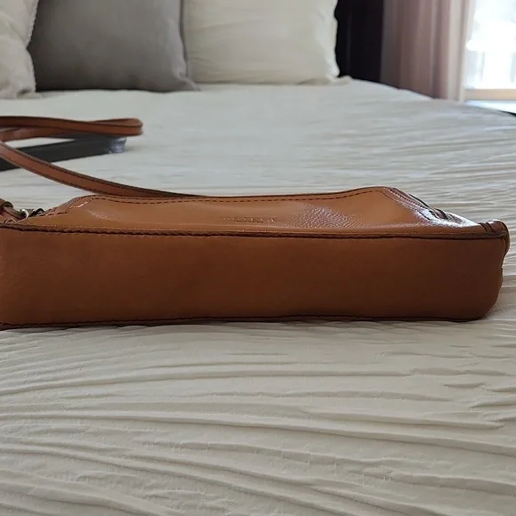 Margot Tan Leather Crossbody Bag - Picture 8 of 14